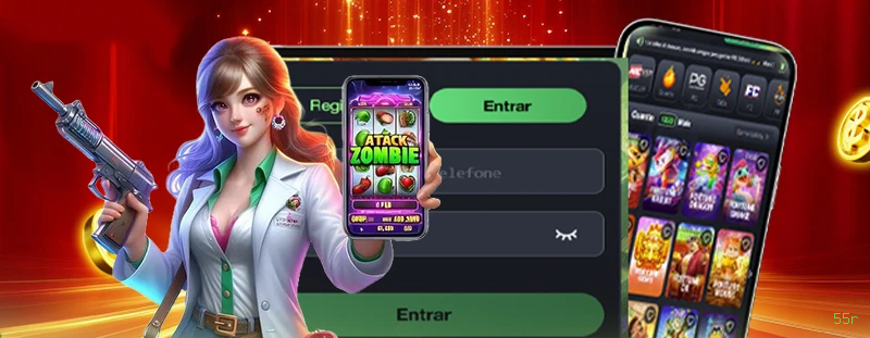 Bônus boas-vindas 55r R$100